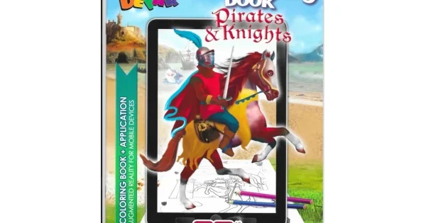 Обложка книги «Pirats and Knights. 3D Coloring Book»