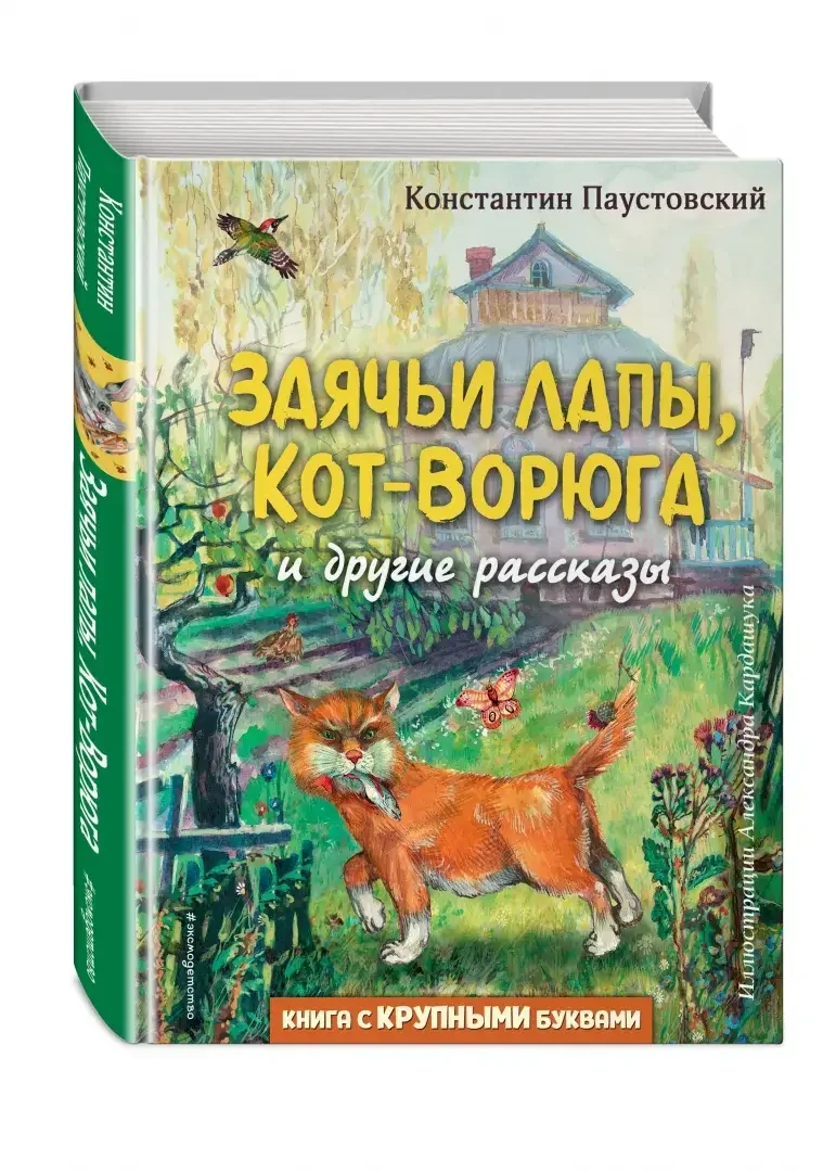 Обложка книги «Заячьи лапы, Кот-Ворюга и другие рассказы. Книга с крупными буквами»