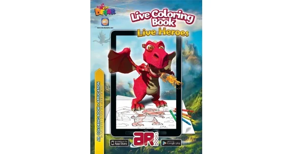 Обложка книги «Live Heroes (3D Coloring Book)»