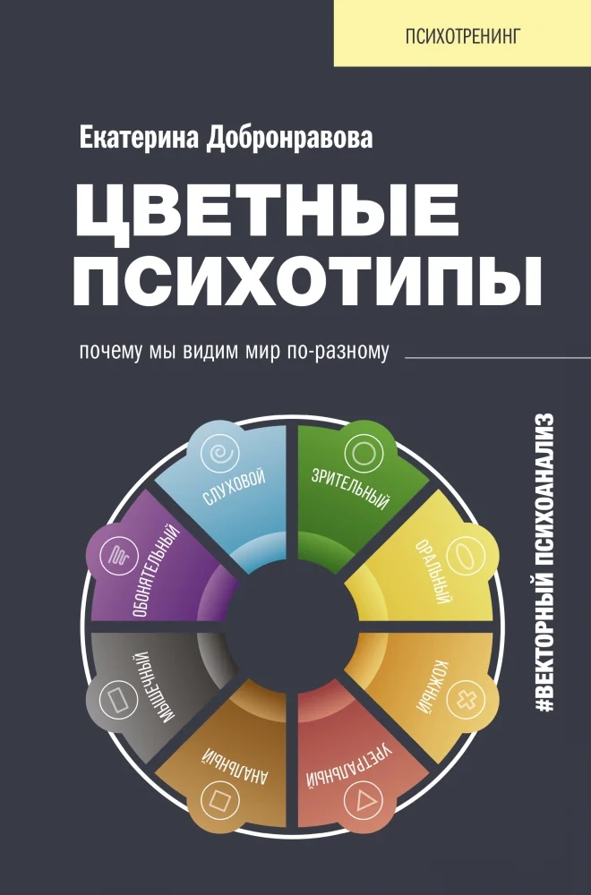 Обложка книги «Цветные психотипы. Векторный психоанализ: почему мы видим мир по-разному»