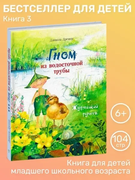 Обложка книги «Гном из водосточной трубы. Журчащий ручеек»