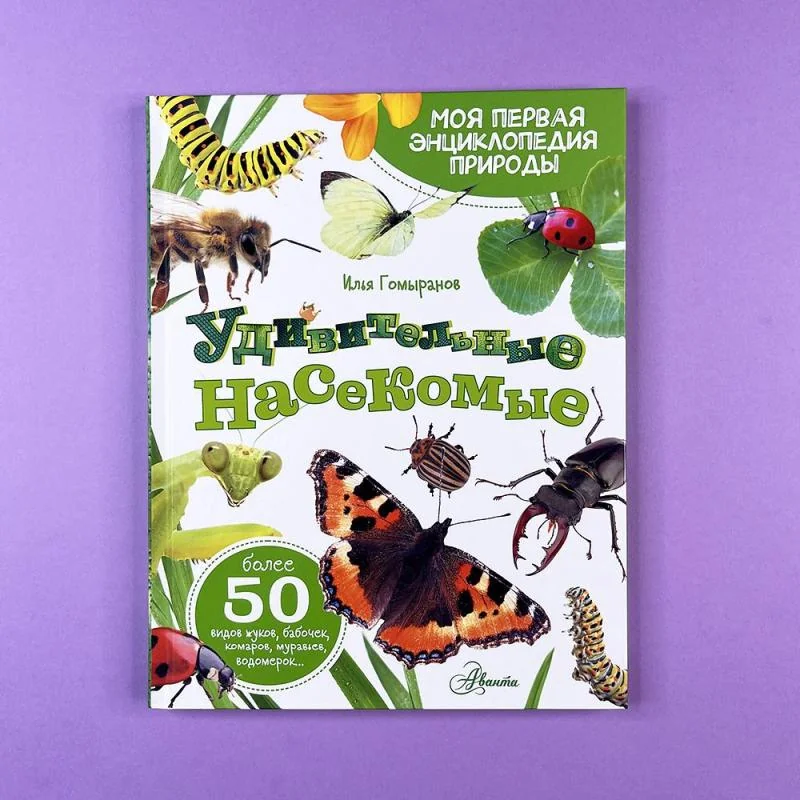 Обложка книги «Удивительные насекомые»