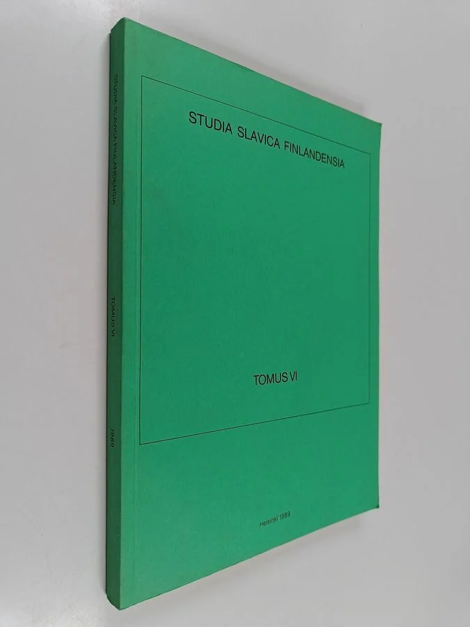 Обложка книги «Studia Slavica Finlandensia. T. 6»