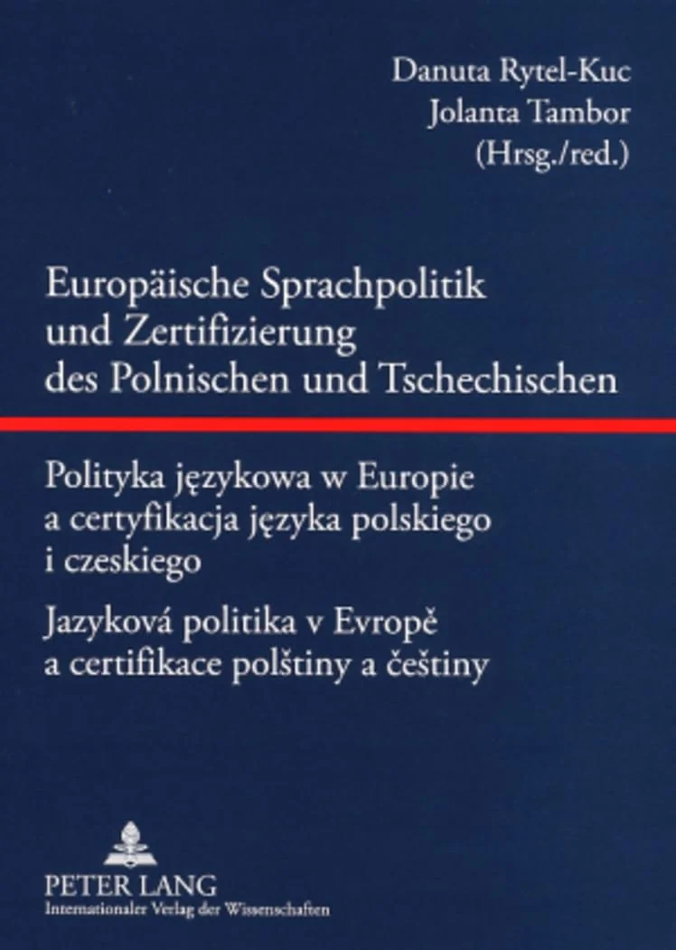 Обложка книги «Europaische Sprachpolitik Und Zertifizierung Des Polnischen Und Tschechischen»